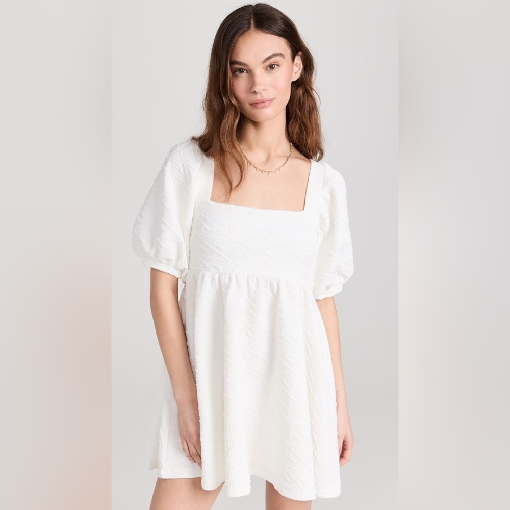 Free People Violet Mini Dress-White